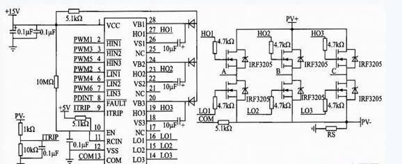 驅(qū)動(dòng)芯片IR2136及MOSFET管外圍電路設(shè)計(jì)